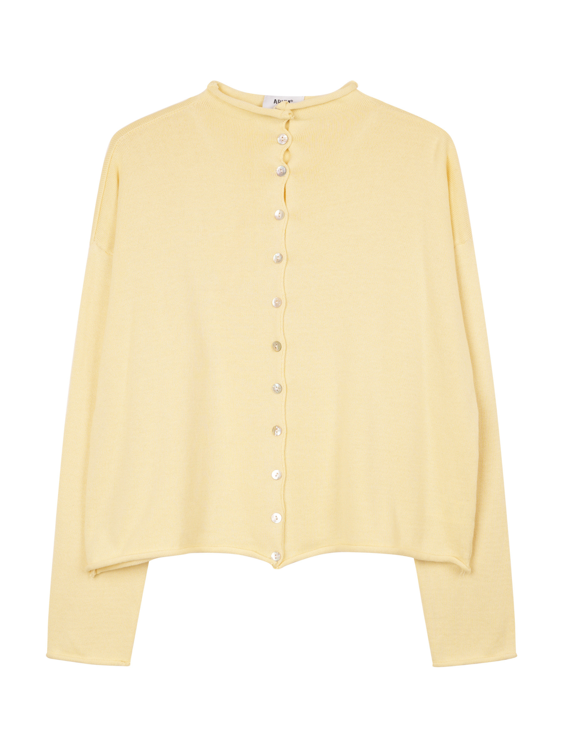 Wholesaler ARITA - Cardigan with raw edge hems