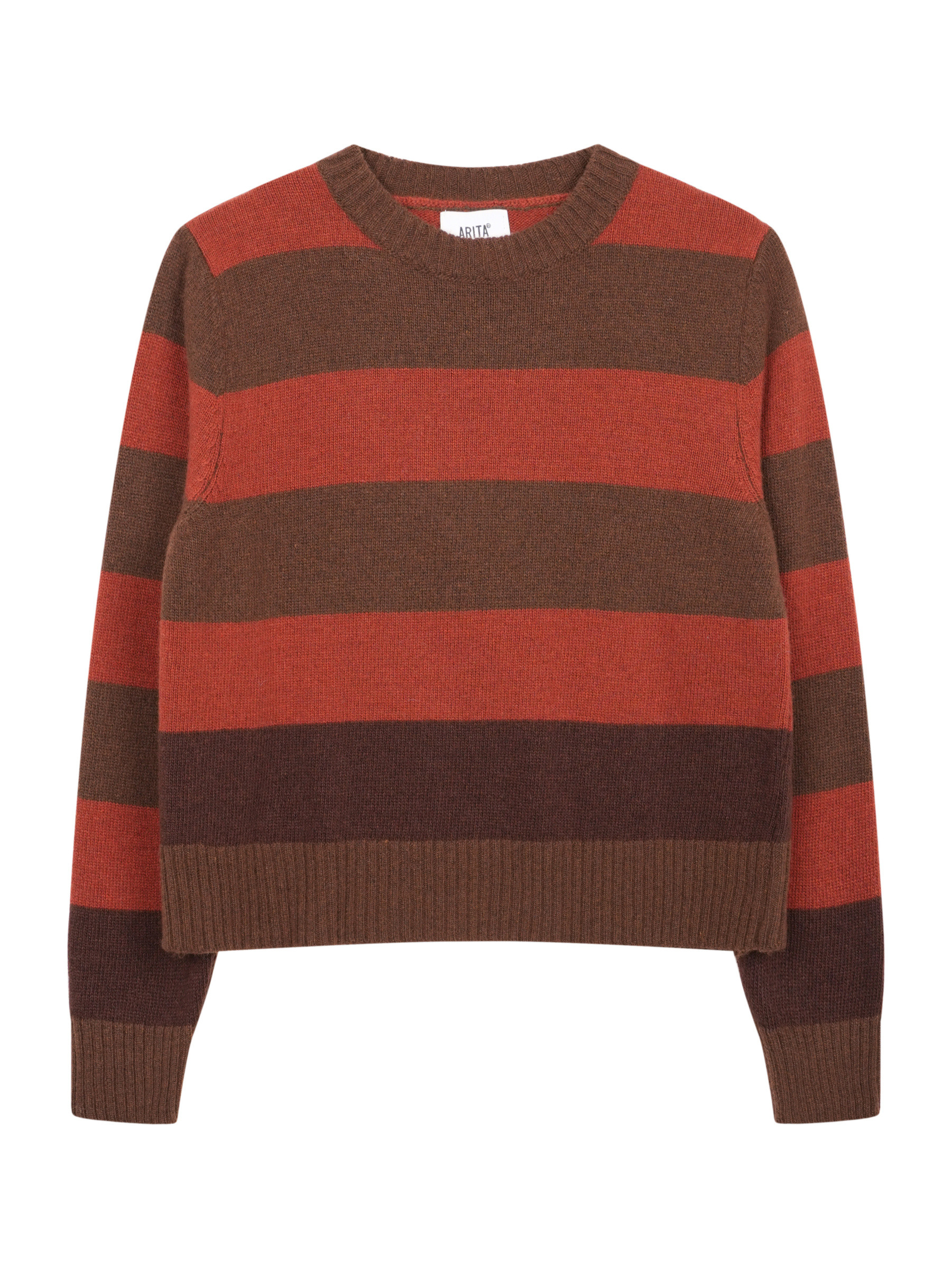 Wholesaler ARITA - Striped sweater in wool and cashmere blend