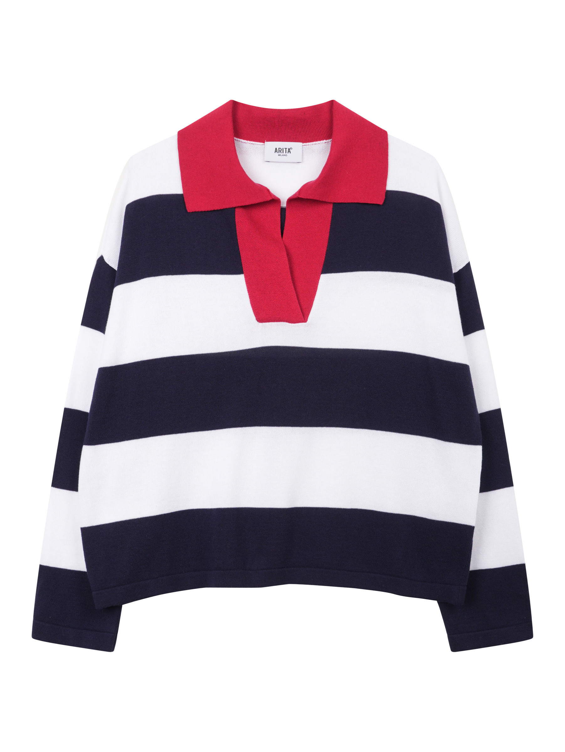 Wholesaler ARITA - Striped sweater with collar