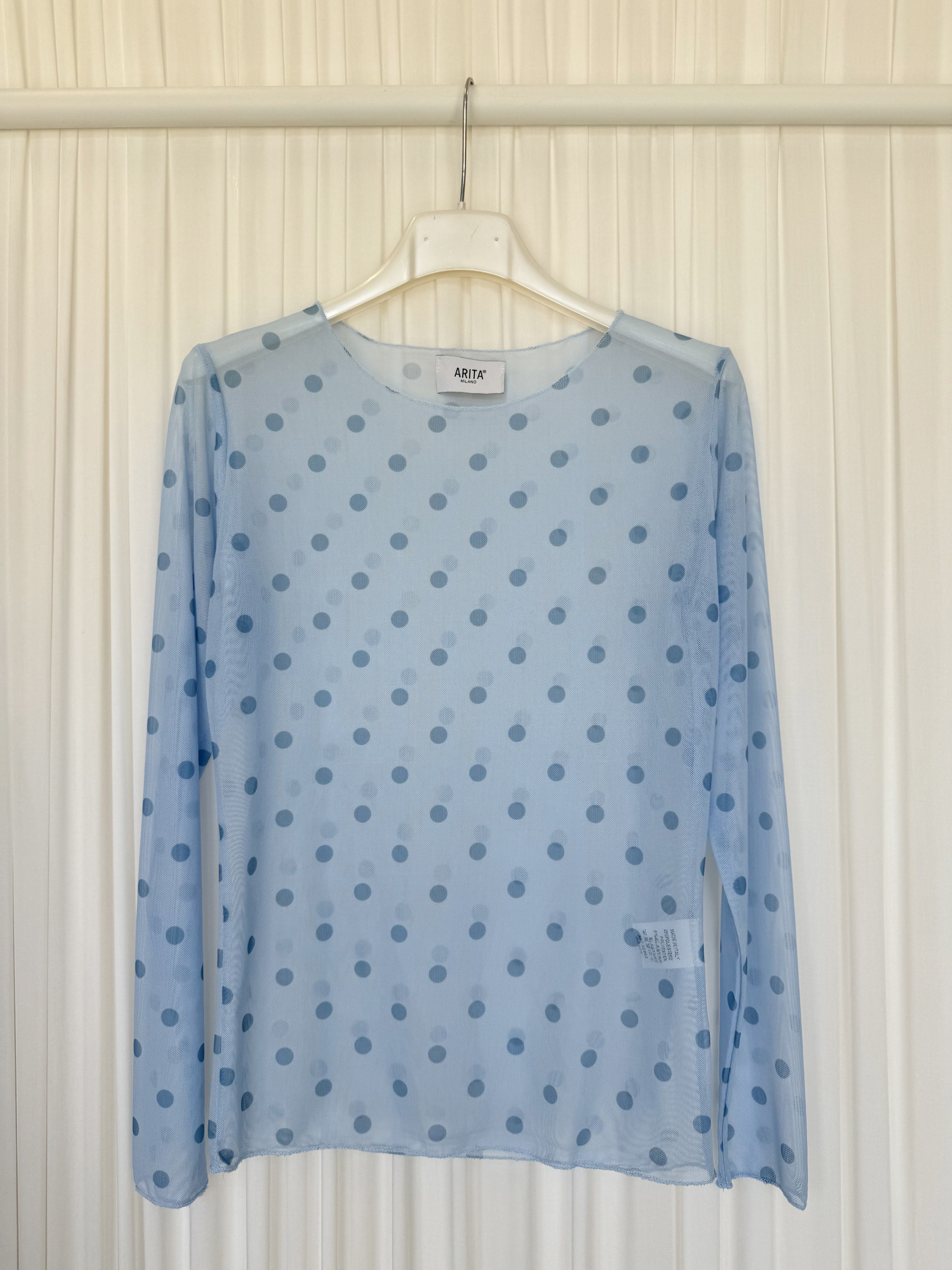 Wholesaler ARITA - Semi-sheer polka dot top