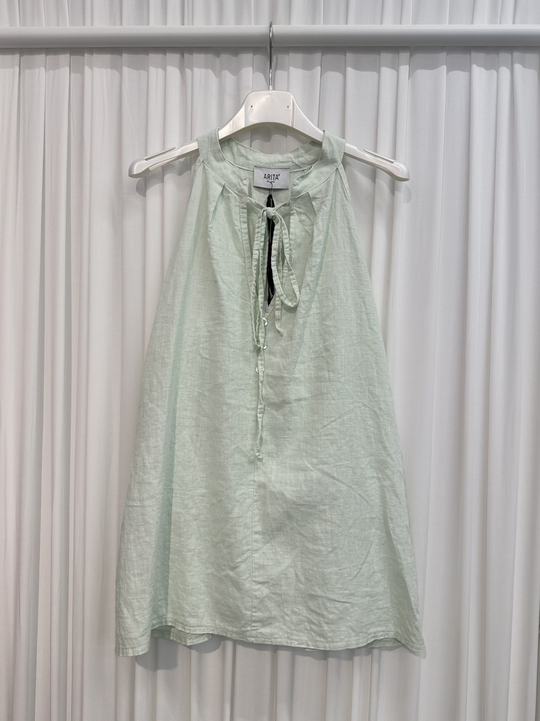 Wholesaler ARITA - Sleeveless top in linen blend