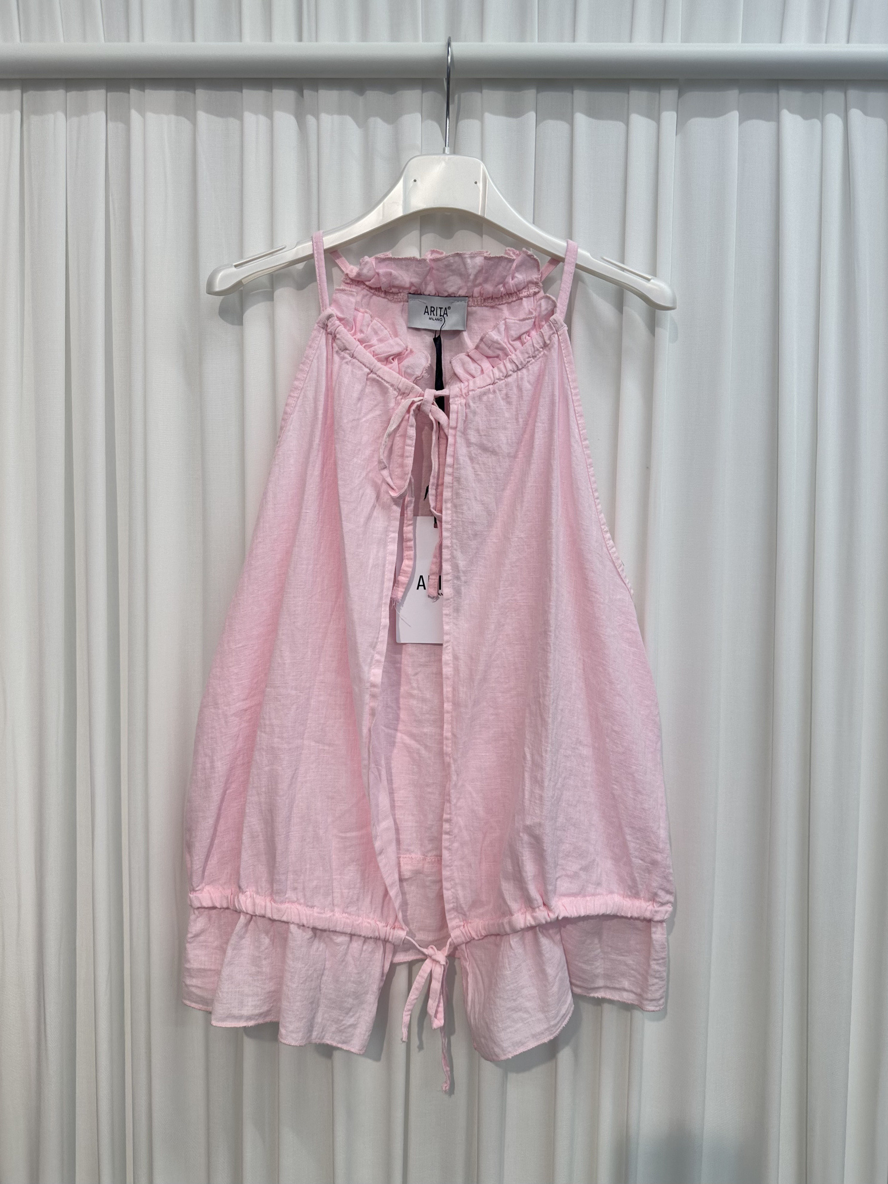Wholesaler ARITA - Sleeveless top in linen blend