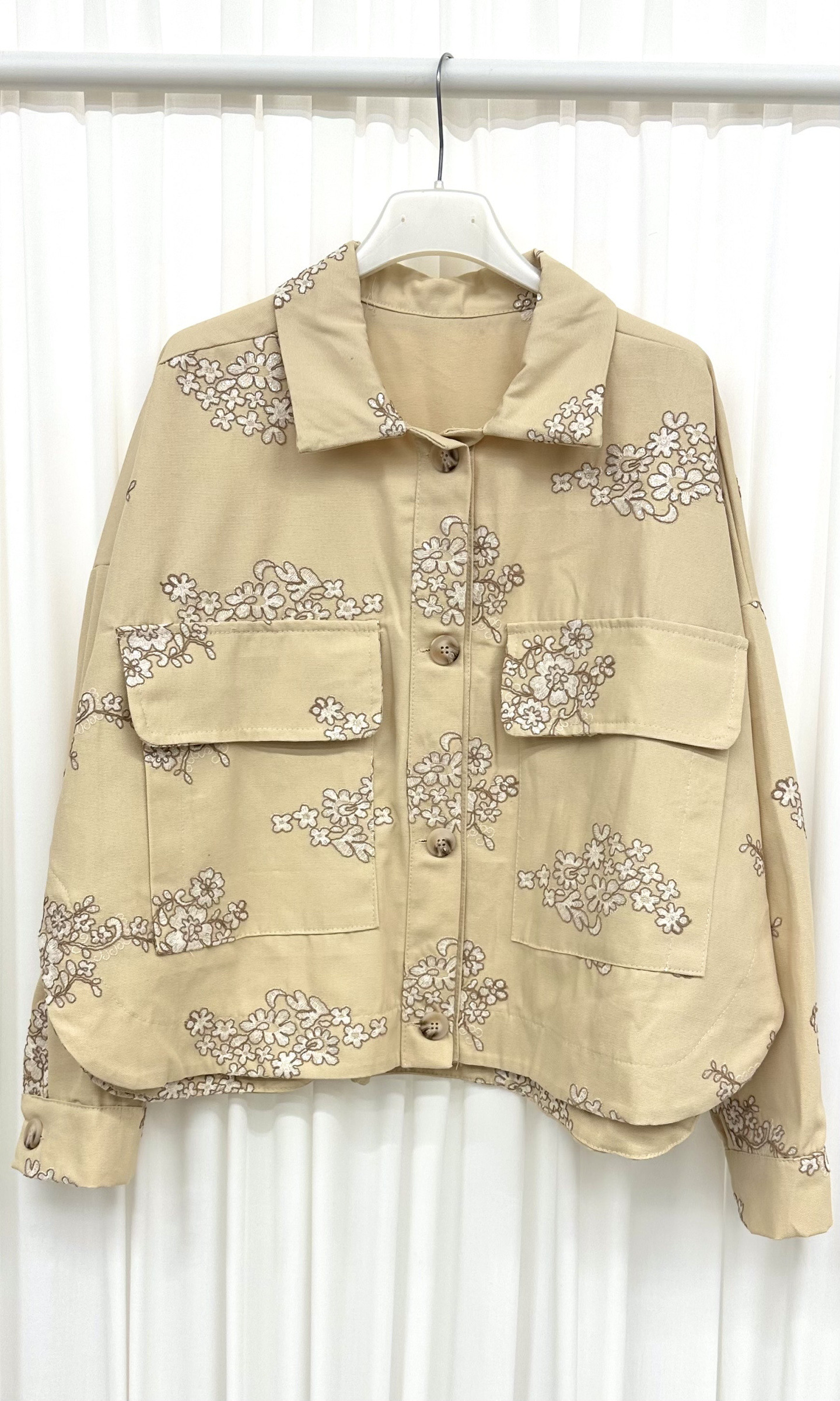 Wholesaler ARITA - Floral patterned jacket with front pockets