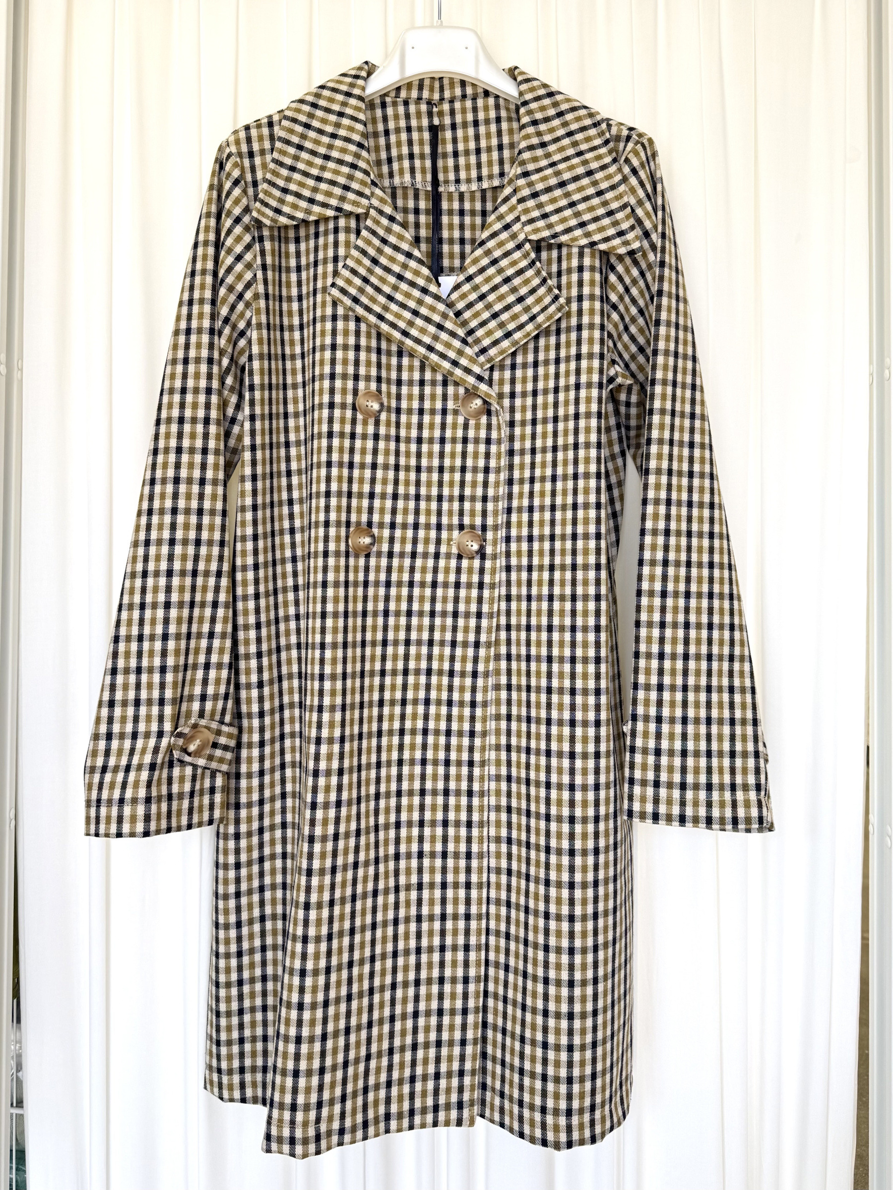 Wholesaler ARITA - Long checkered jacket
