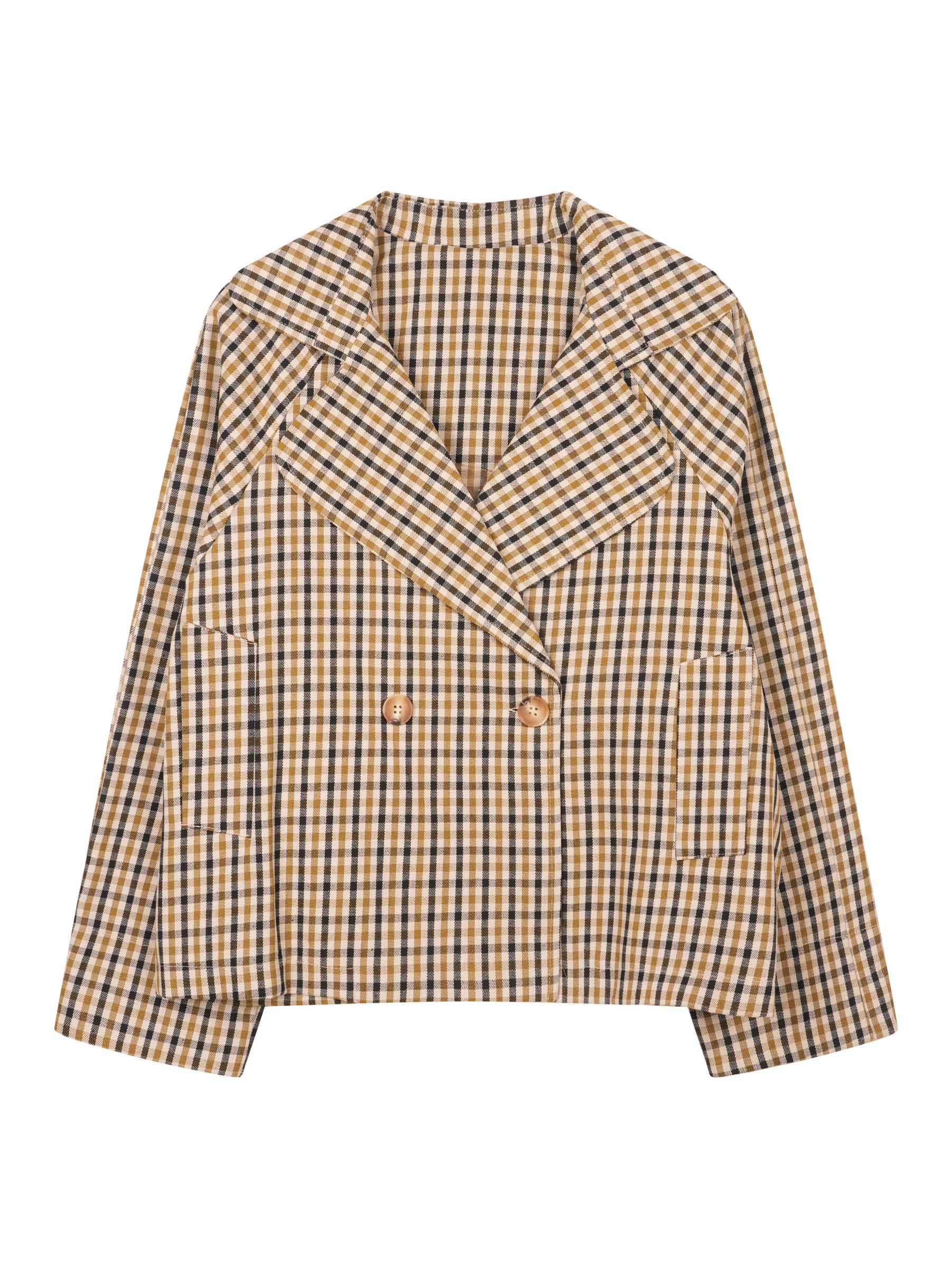 Mayorista ARITA - Chaqueta cruzada a cuadros