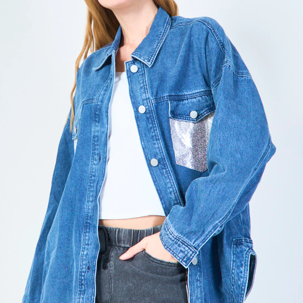 Wholesaler Artflow - OVERSIZE DENIM SURCHMISE sparkling