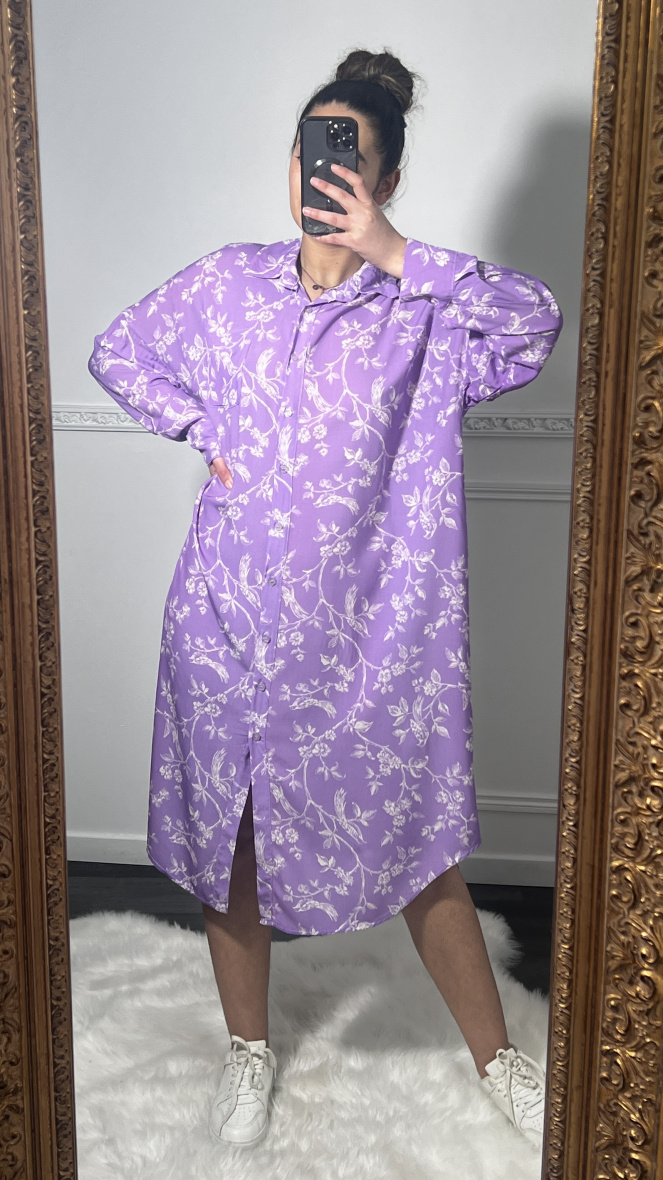 Wholesaler Artflow - Oversized printed shirt dress
