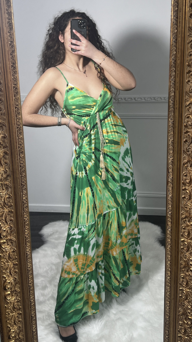 Wholesaler Artflow - Long dress with straps and prints