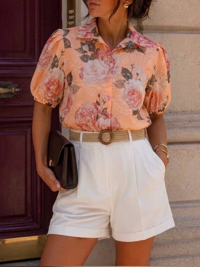 Grossiste ASHECO - Chemise à imprimée fleuri