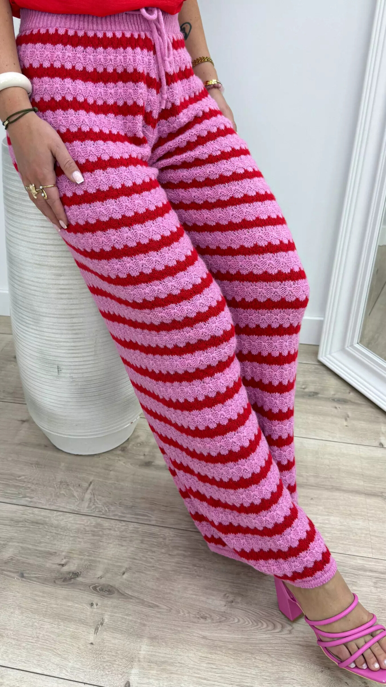 Grossiste ASHECO - Pantalon maille avec laine