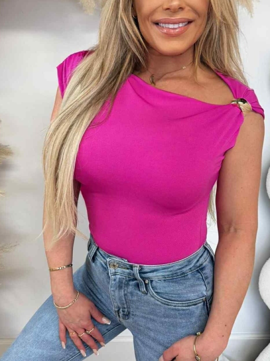 Grossiste ASHECO - Top chic extensible avec boucle