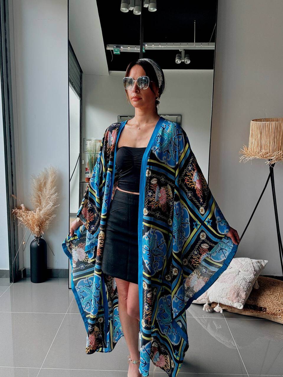Grossiste ASHILDA PARIS - Kimono Long Imprimé – Style Bohème Chic