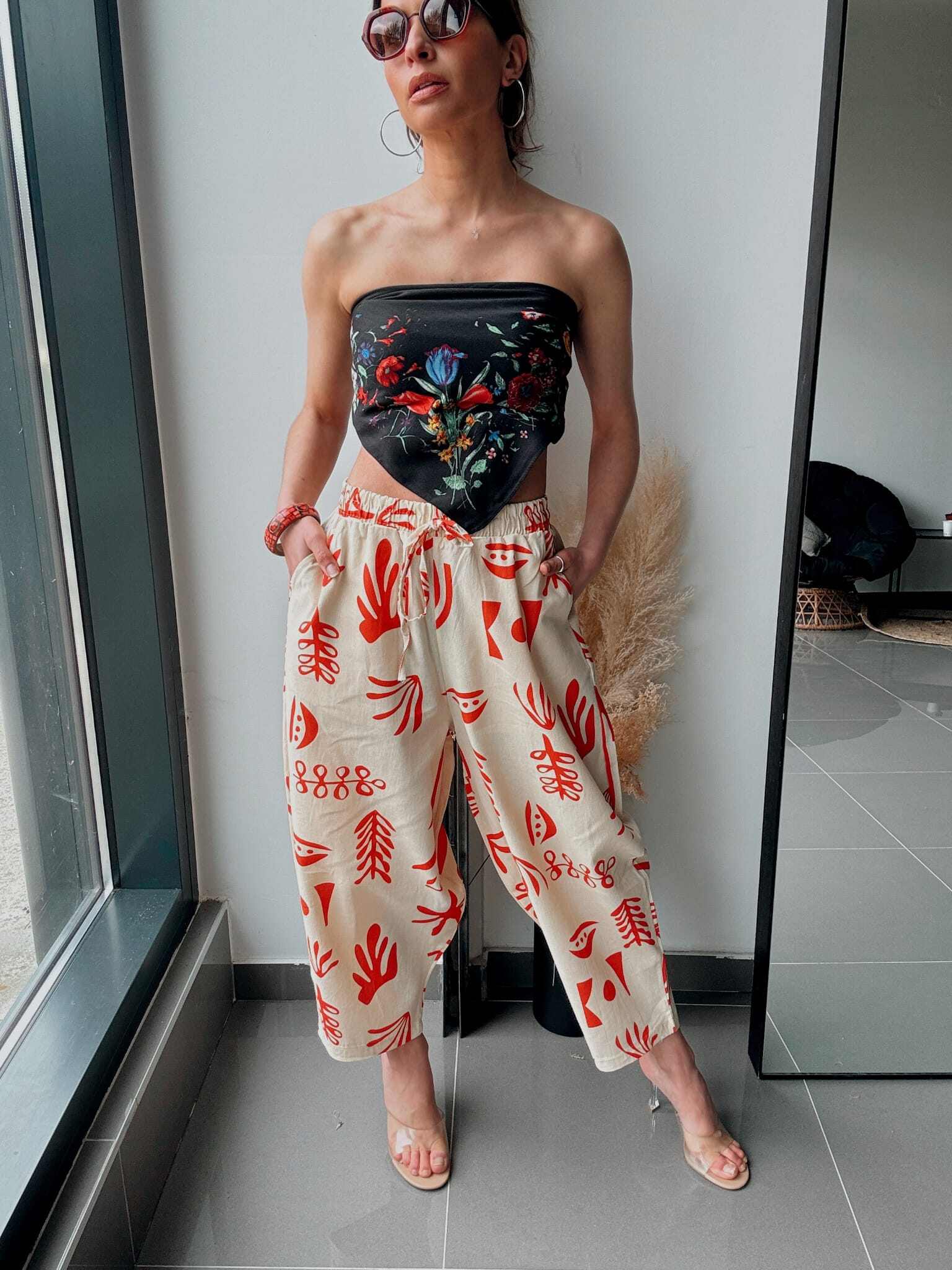 Großhändler ASHILDA PARIS - Fließende bedruckte Hose – Sommerstil