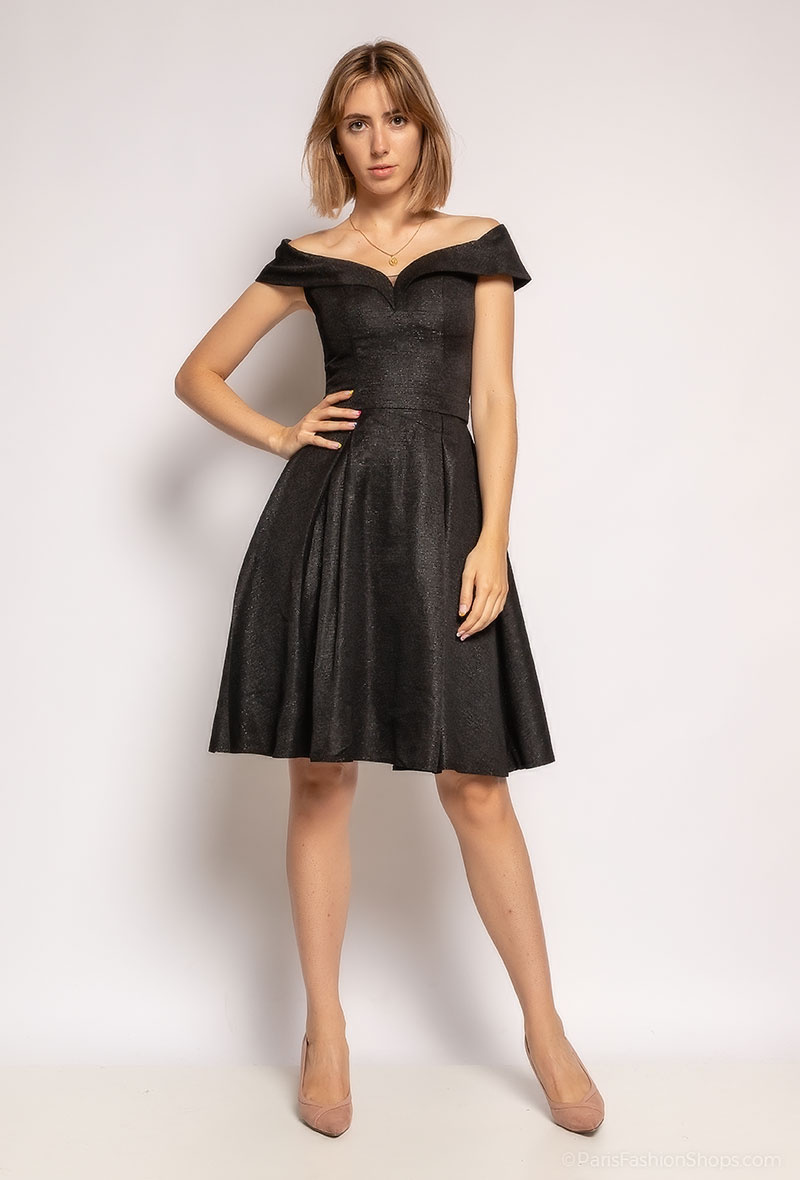Wholesaler Ashwi - Short shiny evening dress