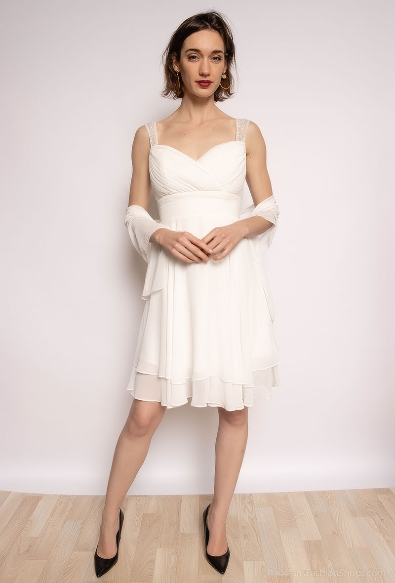 Wholesaler Ashwi - Hollow out lace mini dress with splicing