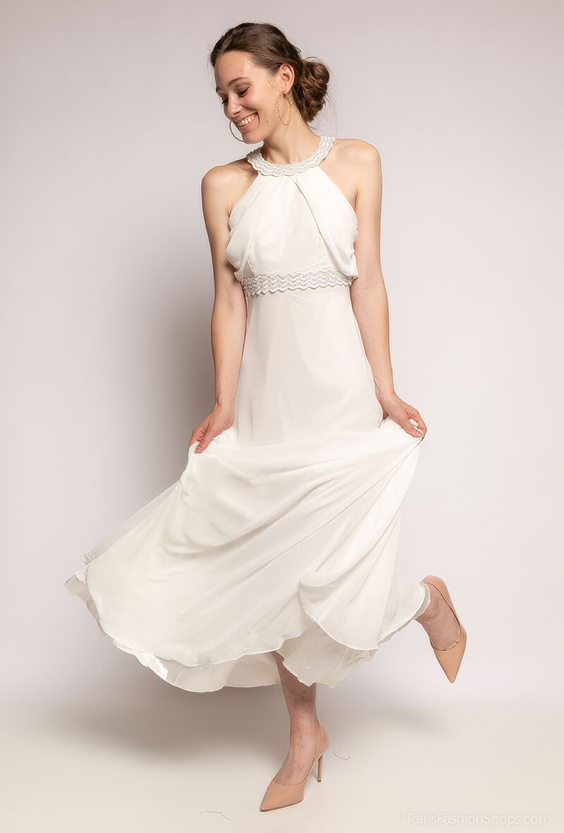 Wholesaler Ashwi - Long sleeveless dress with rhinestones