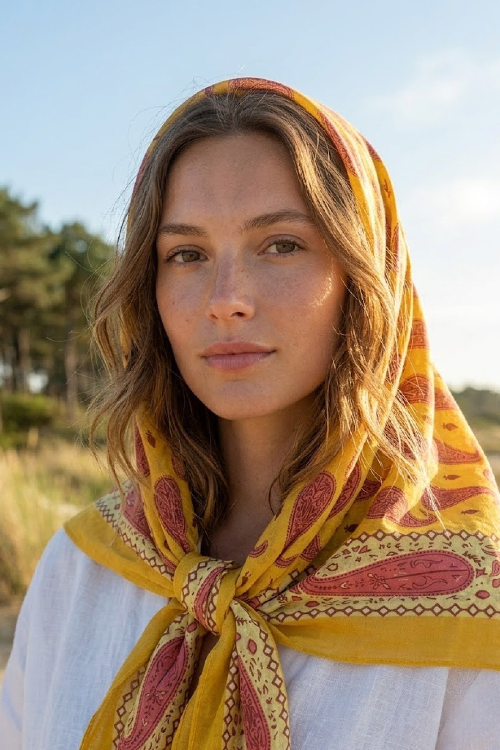 Wholesaler ASTRA Maroquinerie - Printed 100% Cotton Scarf