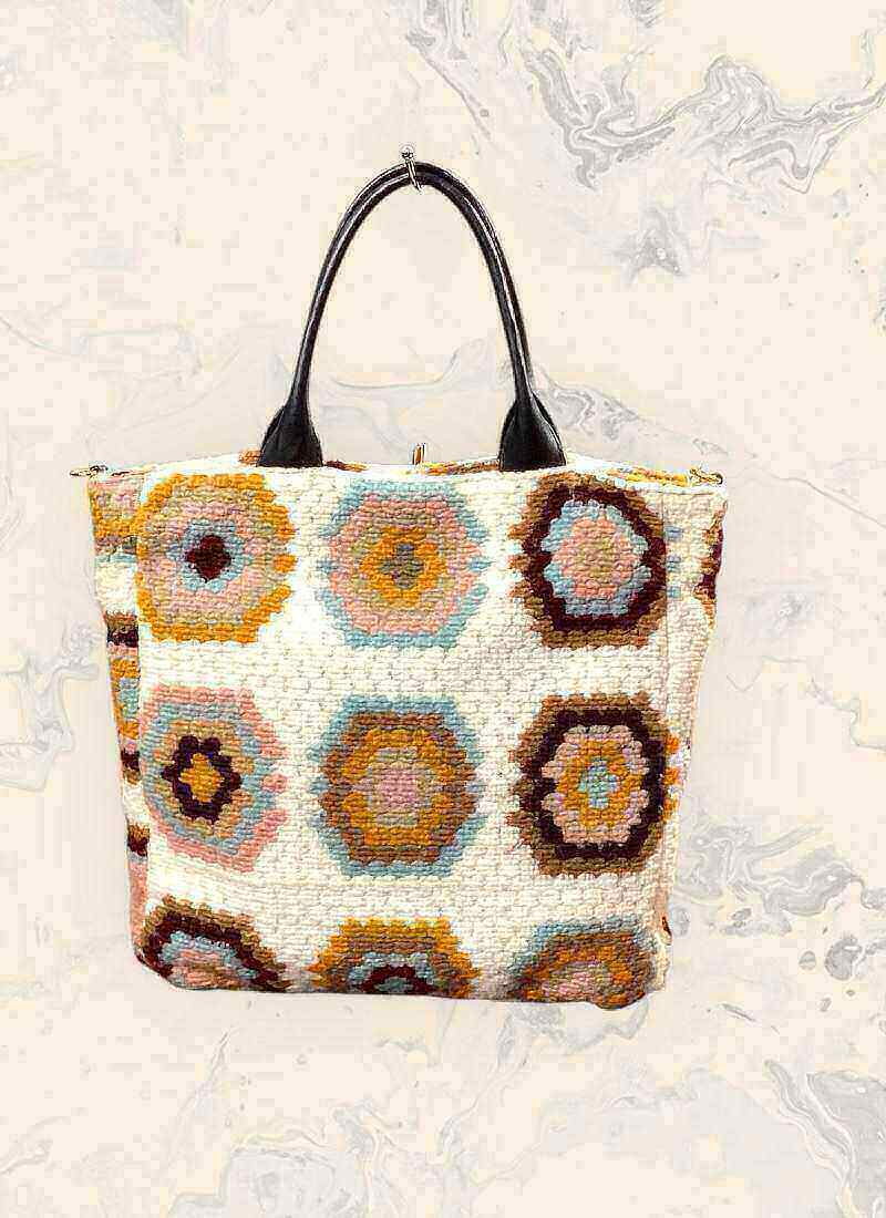 Großhändler ASTRA Maroquinerie - Tasche mit geometrischem Design