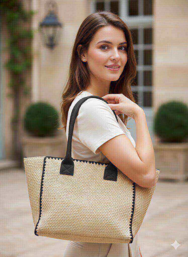 Großhändler ASTRA Maroquinerie - Trendige Strohtasche