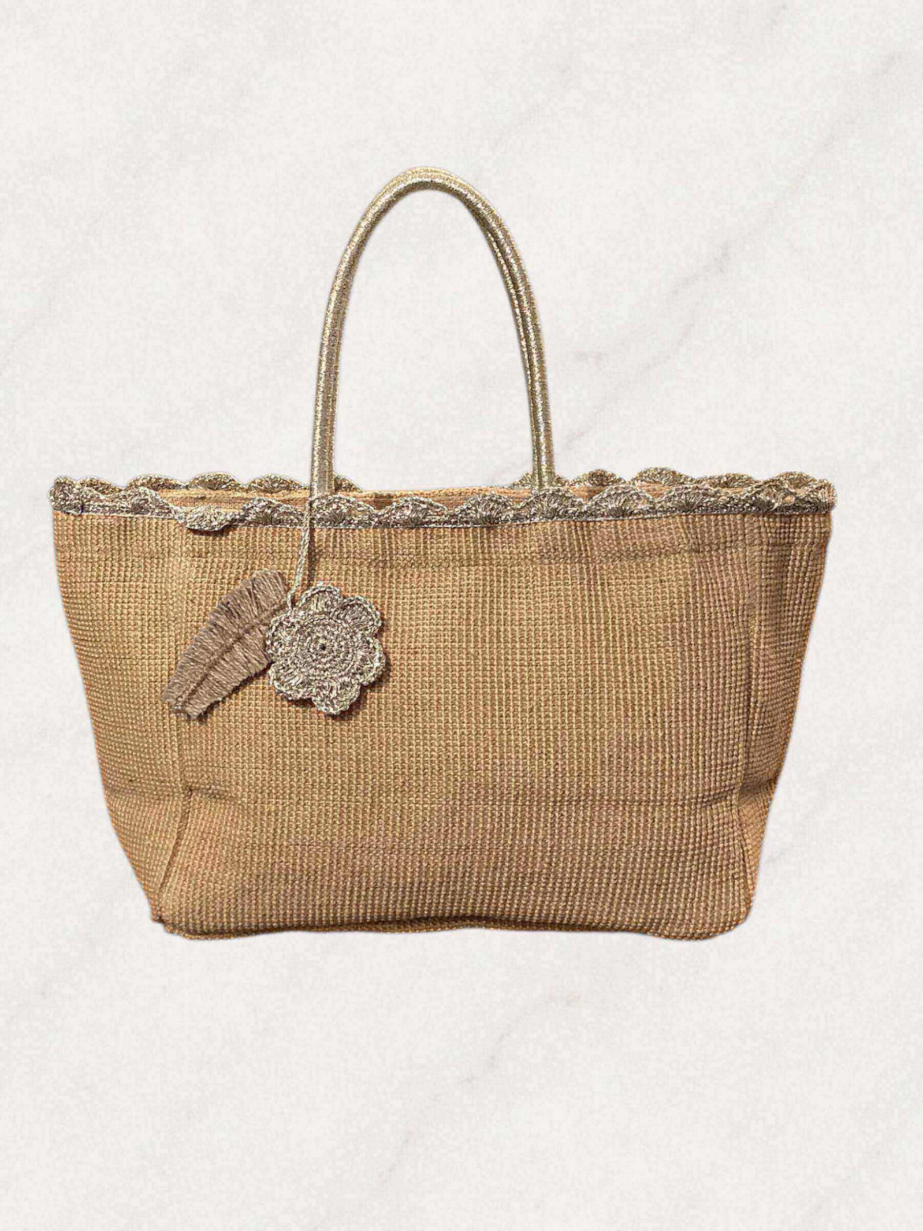 Mayorista ASTRA Maroquinerie - Bolso de yute calado