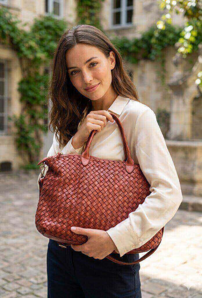 Mayorista ASTRA Maroquinerie - Bolso tejido chic 35x25x10cm