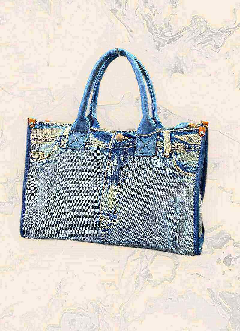 Großhändler ASTRA Maroquinerie - Stylische Jeanshandtasche