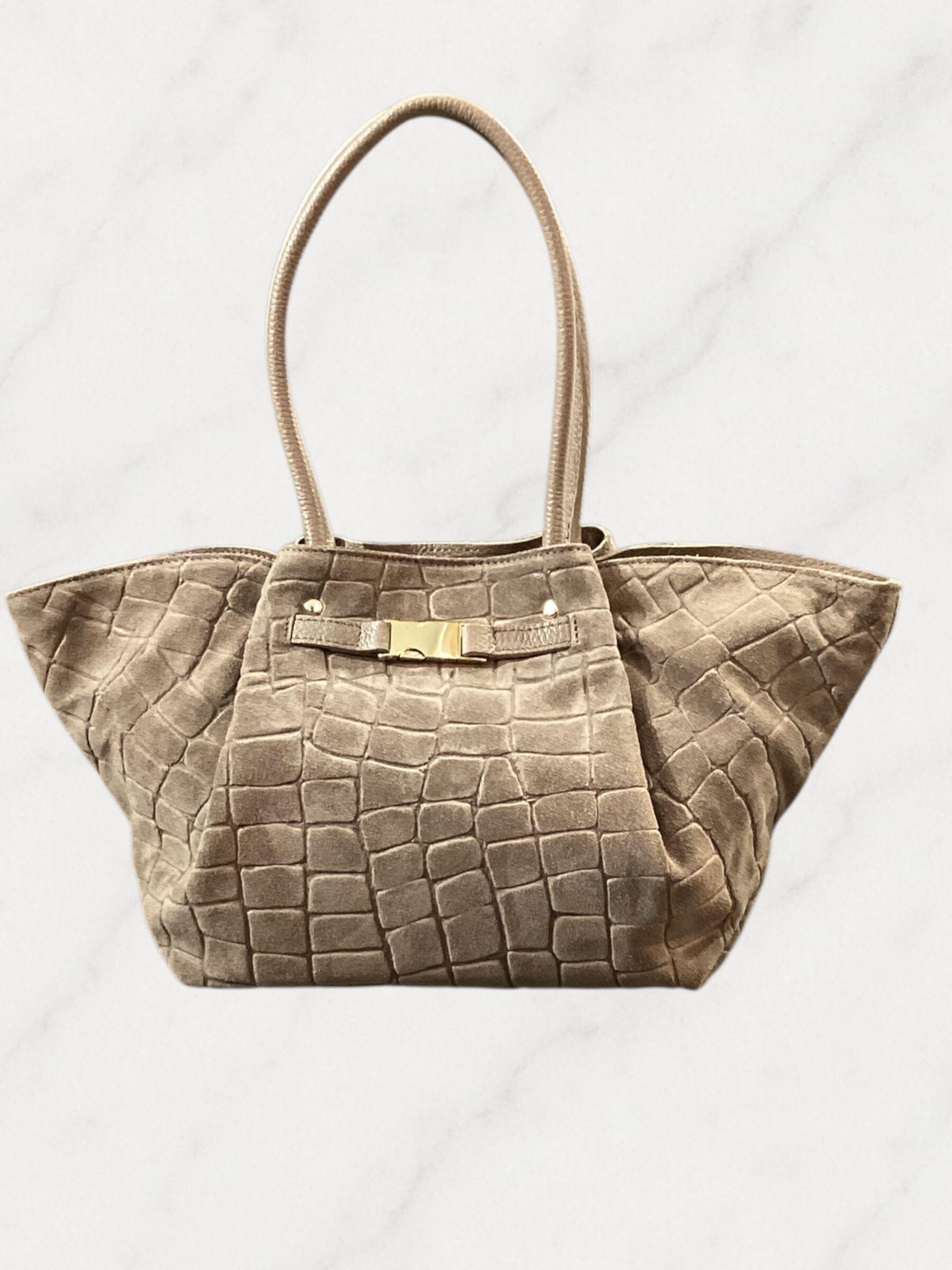 Grossiste ASTRA Maroquinerie - Sac cabas cuir texturé fermoir doré