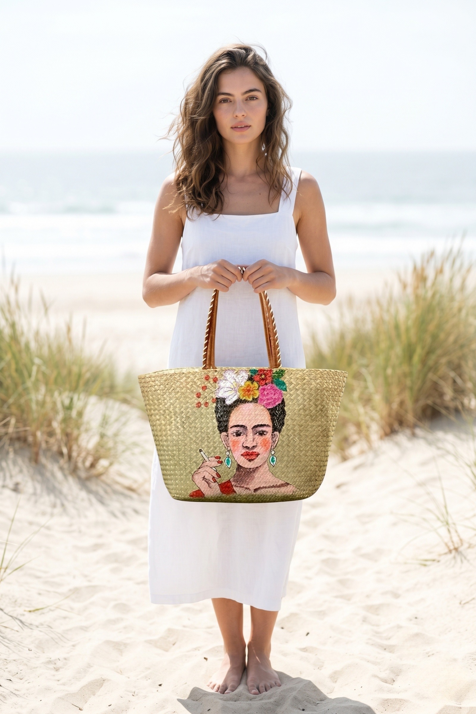 Großhändler ASTRA Maroquinerie - Personalisierter Frida Kahlo Korb