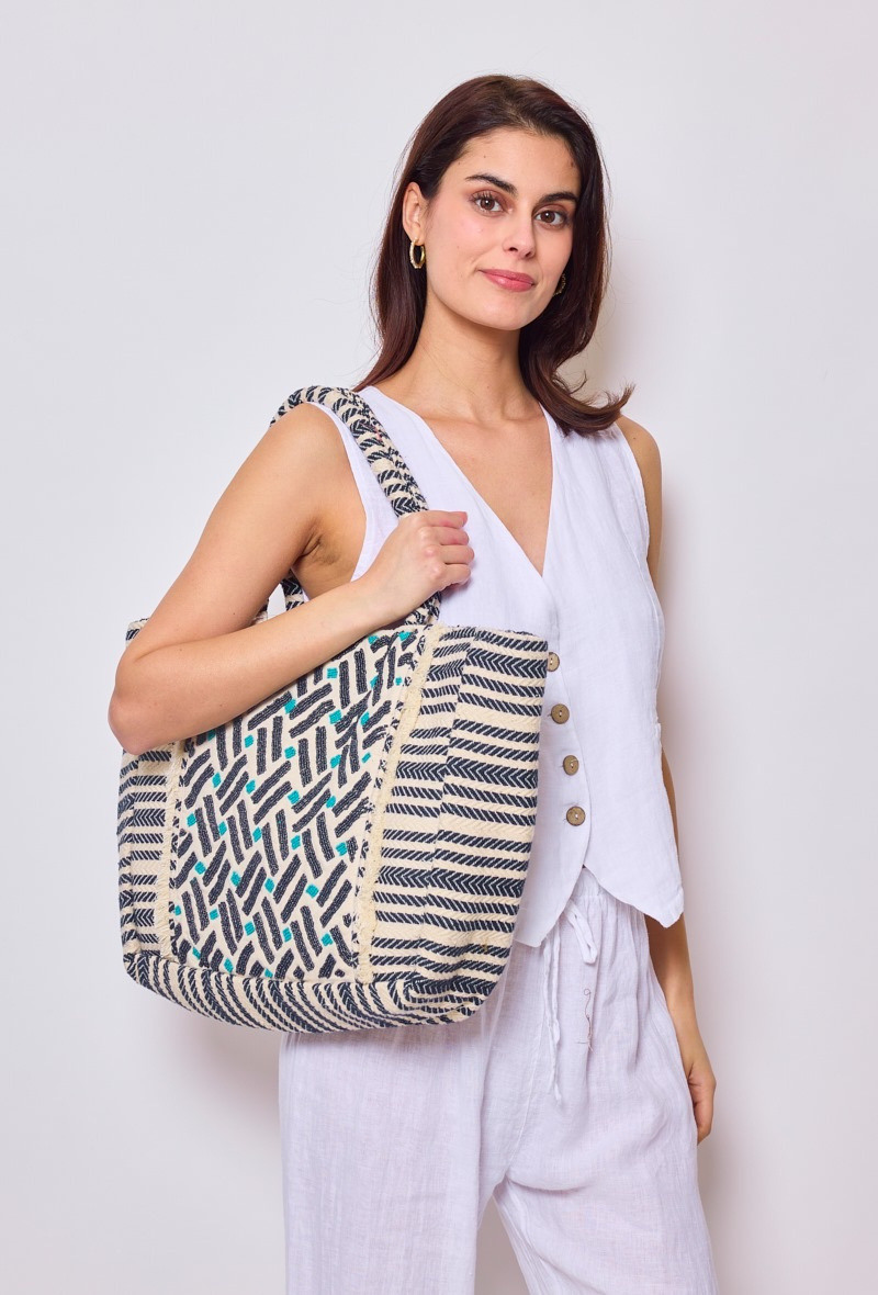 Grossiste ASTRA Maroquinerie - Sac plage avec fermeture
