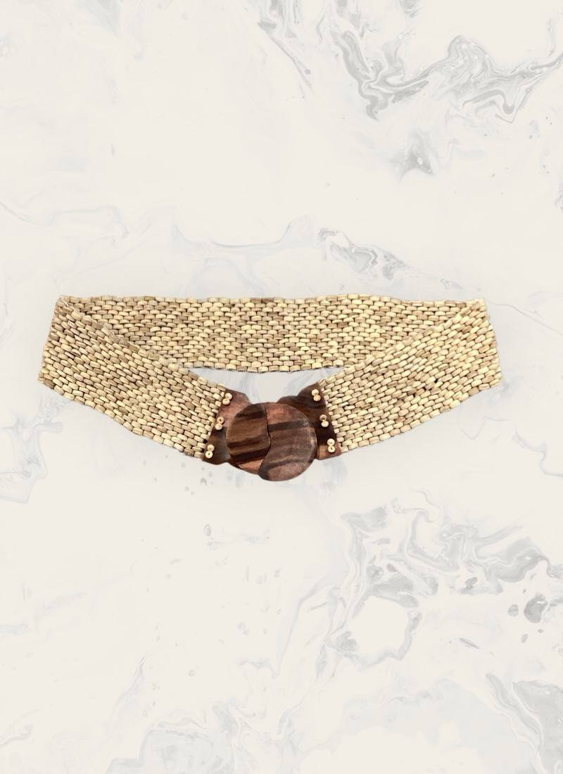 Grossiste Astra - Ceinture tressée avec boucle en bois