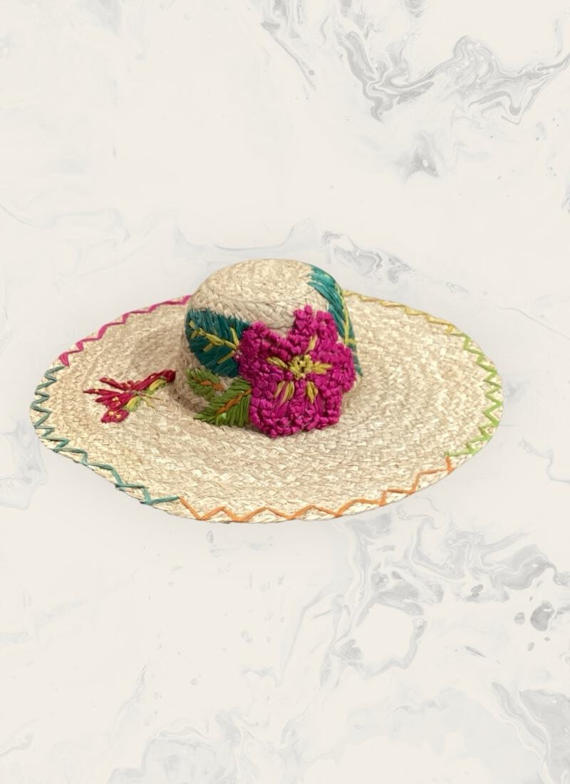 Grossiste Astra - Chapeau en paille fleuri