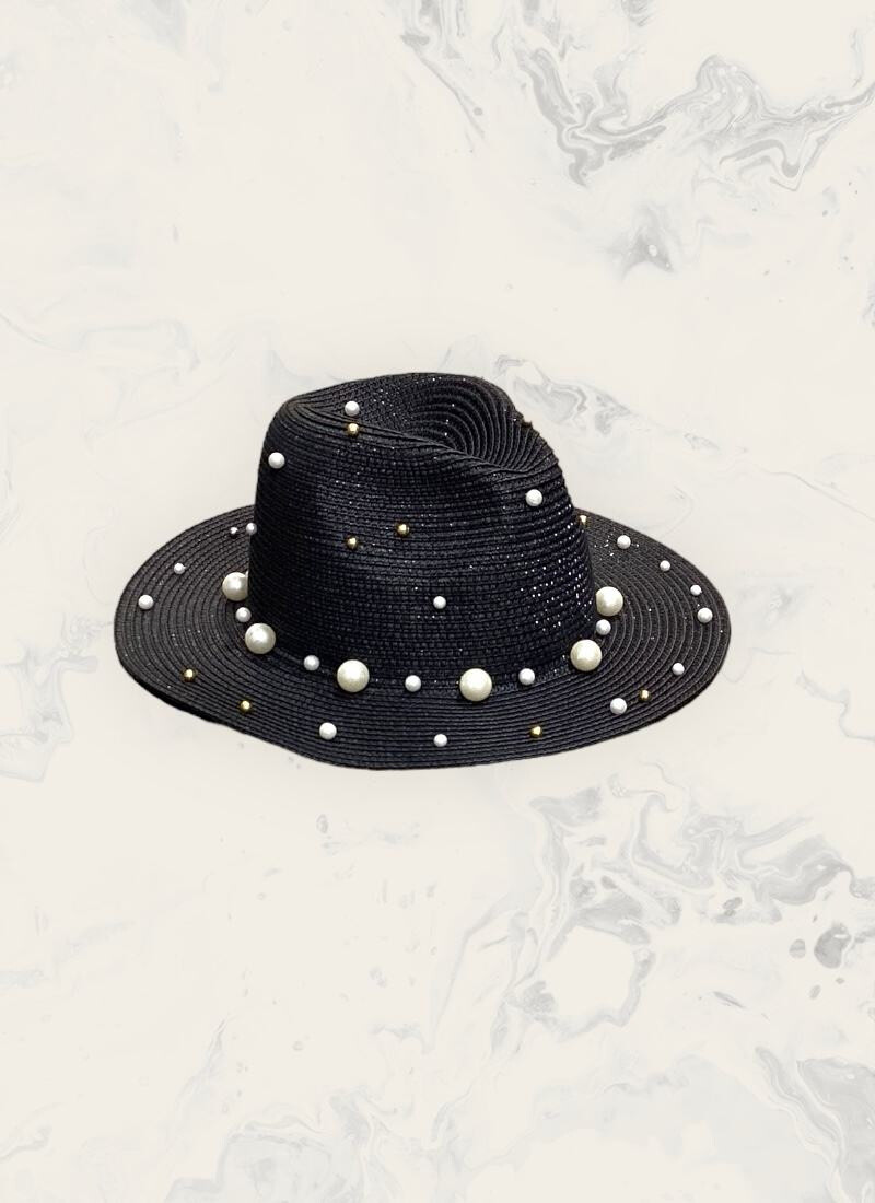 Grossista Astra - Elegante cappello decorato con perle