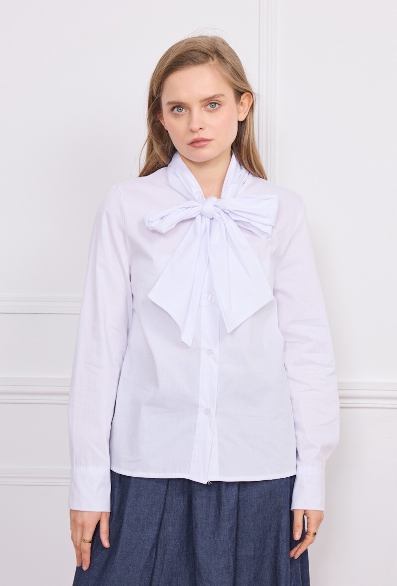 Mayorista Astra - Camisa femenina elegante de nudo