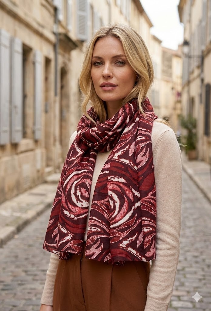 Wholesaler ASTRA Maroquinerie - Elegant Scarf 85x180cm