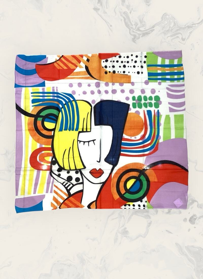 Grossista Astra - Sciarpa stampata chic 120x120 cm