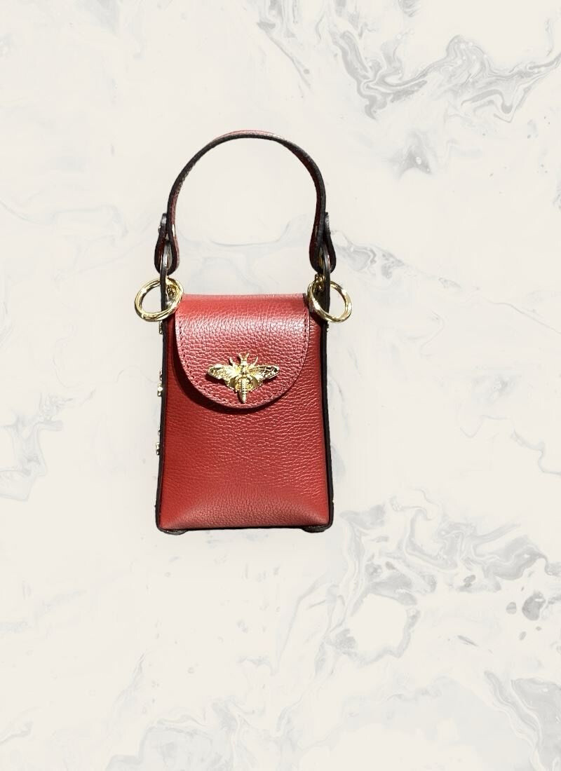 Großhändler Astra - Biene-Handytasche aus Leder