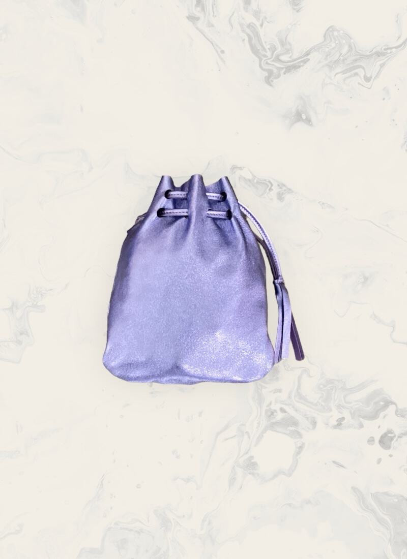 Großhändler Astra - Metallische Clutch in Form einer Handtasche mit Kette