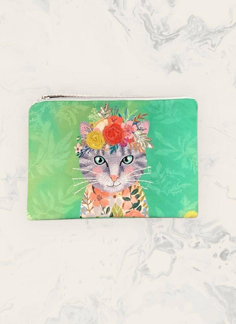 Wholesaler ASTRA Maroquinerie - Artistic print cotton pouch