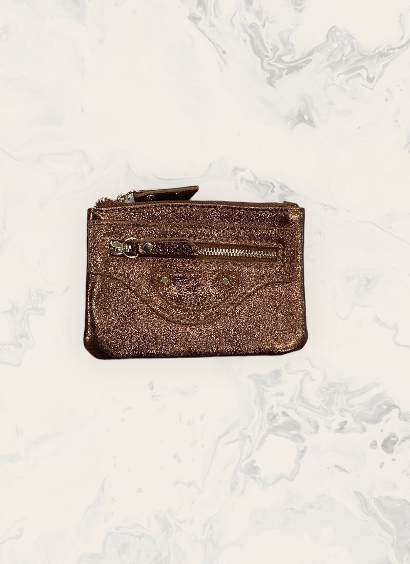 Wholesaler Astra - Compact metallic wallet with zip and refined details
