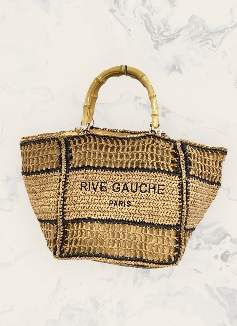 Wholesaler Astra - Braided bag with bamboo handles