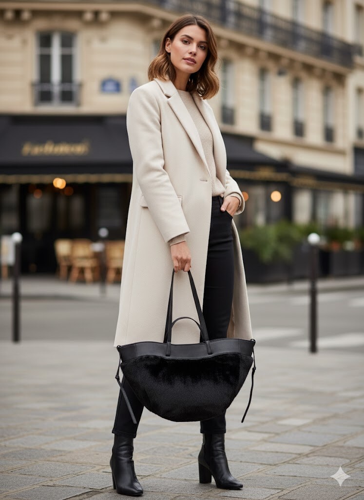 Wholesaler ASTRA Maroquinerie - Chic handbag 28x56x20cm