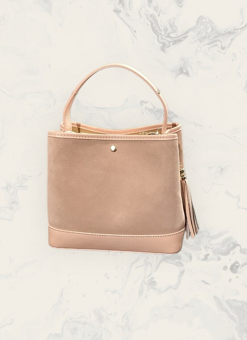 Grossista Astra - Elegante borsa in pelle scamosciata
