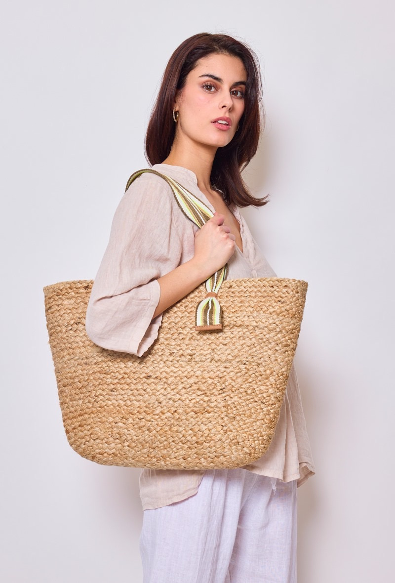 Wholesaler Astra - Jute bag coton strap