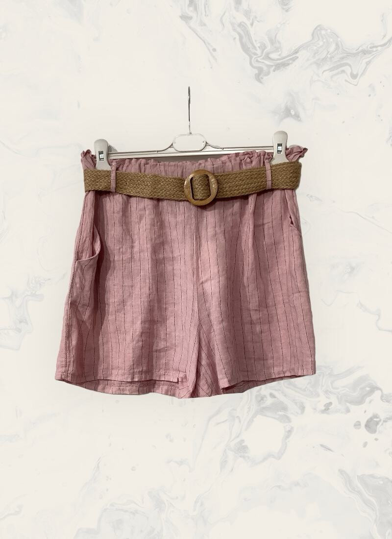 Grossiste Astra - Shorts en lin avec ceinture