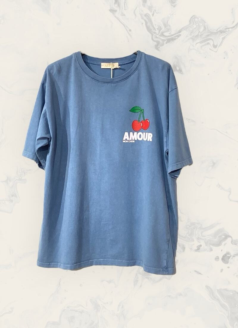 Großhändler Astra - Kirschdruck-T-Shirt
