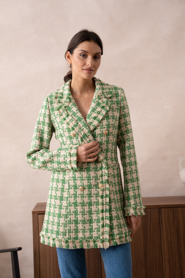 Großhändler Attentif - LANGE TWEED-JACKE