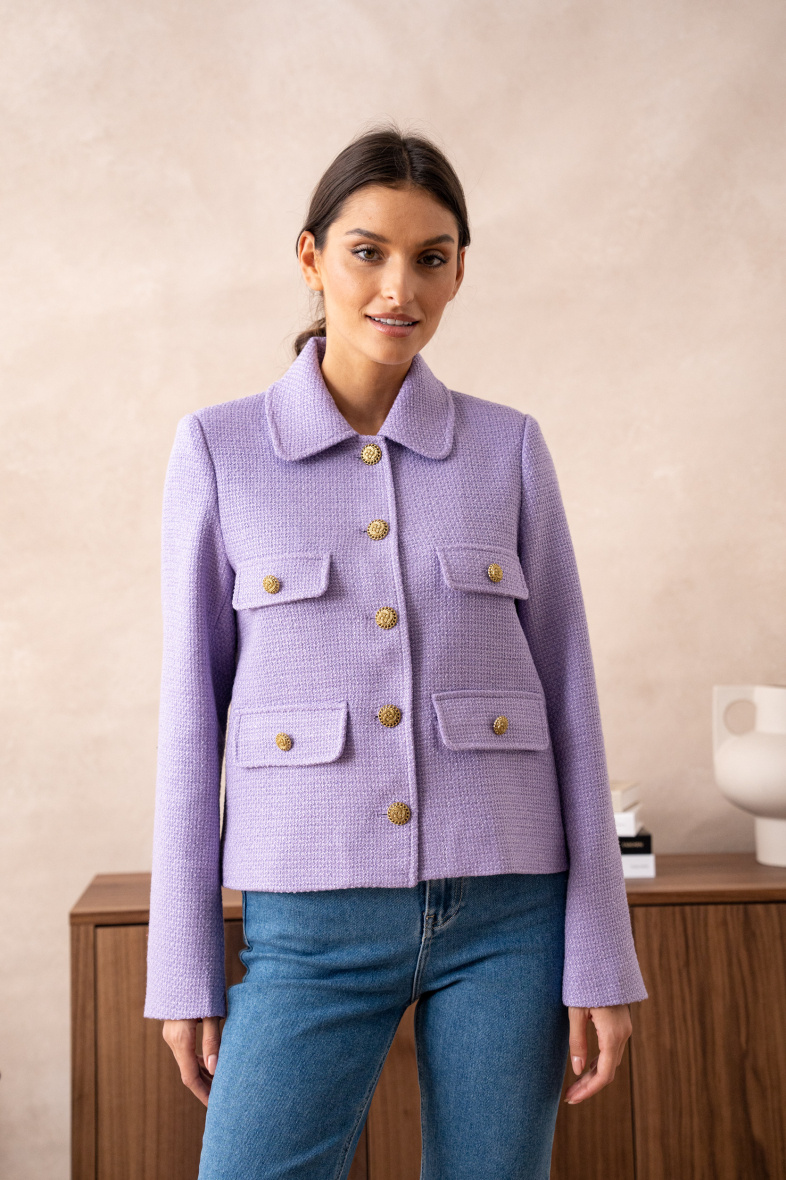 Großhändler Attentif - KURZE TWEED-JACKE