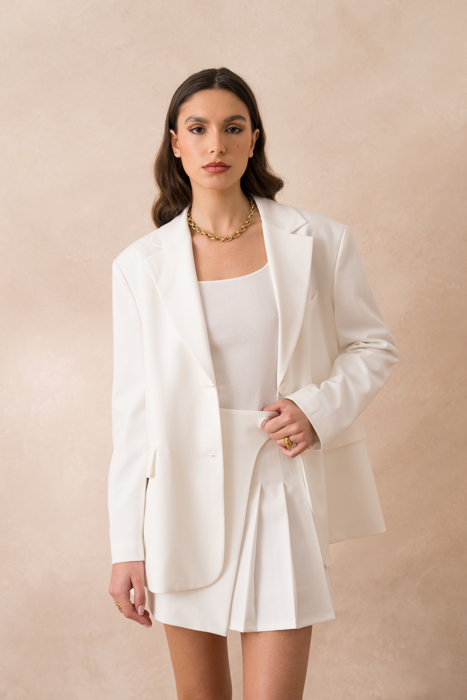 Grossiste Attentif - [Vision] Veste oversize à ouverture arrière