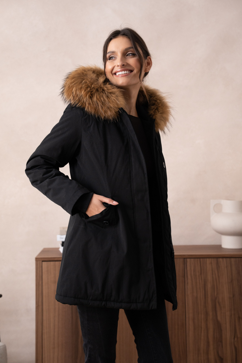 PARKA DE PIEL REAL