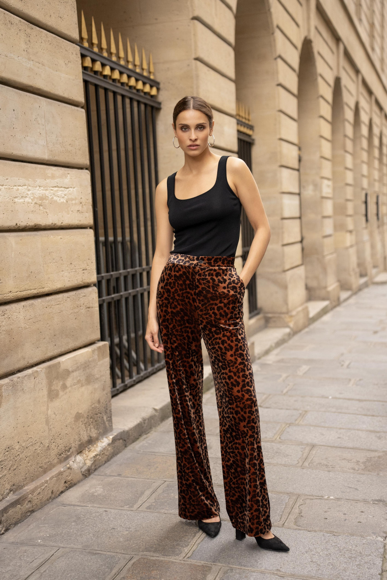 Haut manches longues léopard Femme VERO MODA à prix dégriffé